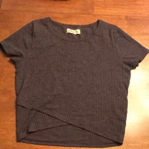 Grey crop top